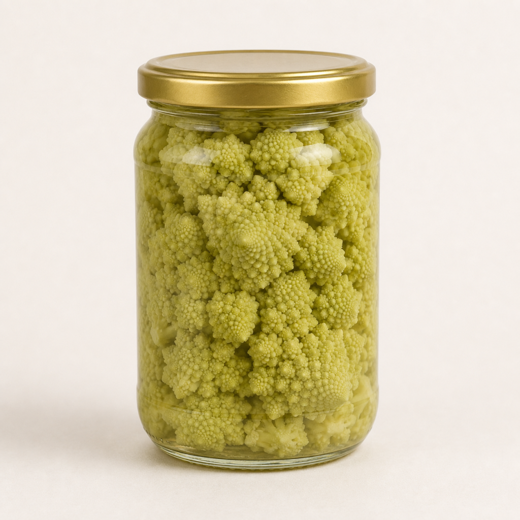 Okisani brokoli Romanesco – realistična studijska fotografija