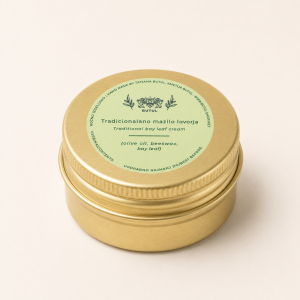 Traditional laurel ointment Butul in a gold aluminium tin